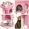 Show in main carousel: Yaheetech 2-Level 23.5-in Plush Cat Tree & Condo, Pink slide 4 of 9