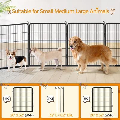 Show full view: Yaheetech 2-Panel Dog Playpen slide 4 of 6