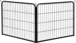 Yaheetech Heavy Duty Metal Dog & Cat Playpen, Black, 24-in, 2-panel