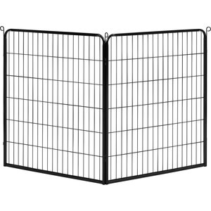 Yaheetech Heavy Duty Metal Dog & Cat Playpen, Black, 40-in, 2-panel