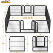 Show in main carousel: Yaheetech Metal Dog Playpen, 12-Panel, 24-in slide 3 of 8