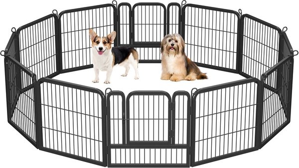 Show full view: Yaheetech Metal Dog Playpen, 12-Panel, 24-in slide 2 of 8
