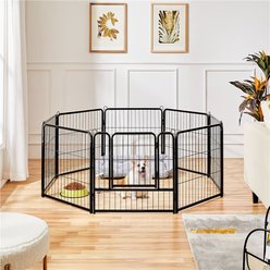 Yaheetech Metal Dog Playpen, 8-Panel, 24-in