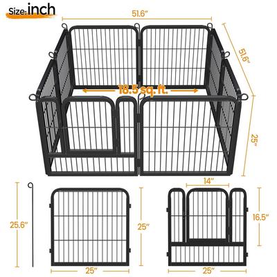 Show full view: Yaheetech Metal Dog Playpen, 8-Panel, 24-in slide 3 of 8