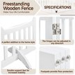 Show in main carousel: Yaheetech Dog Playpen, White, 3-Panel, 24-in slide 5 of 8