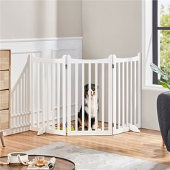Yaheetech Dog Playpen, White, 3-Panel, 36-in