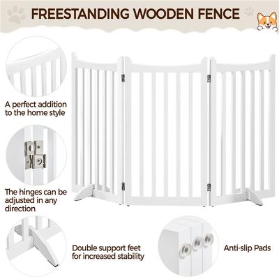 Show full view: Yaheetech Dog Playpen, White, 3-Panel, 36-in slide 5 of 8