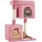 Show in main carousel: Yaheetech 33.5-in Plush Cat Tree & Condo, Pink slide 1 of 9
