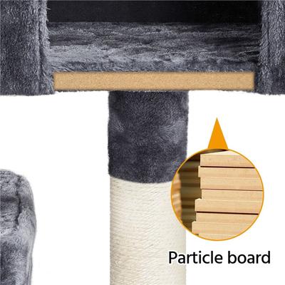 Show full view: Yaheetech 33.5-in Plush Cat Tree, Dark Gray slide 7 of 10