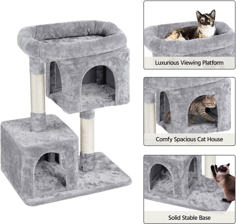 Yaheetech 33.5-in Plush Cat Tree