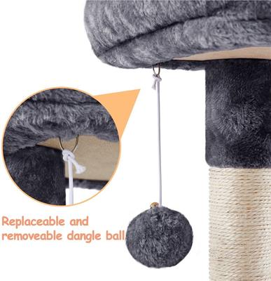 Show full view: Yaheetech 34.5-in Plush Cover Cat Tree, Dark Gray slide 8 of 12