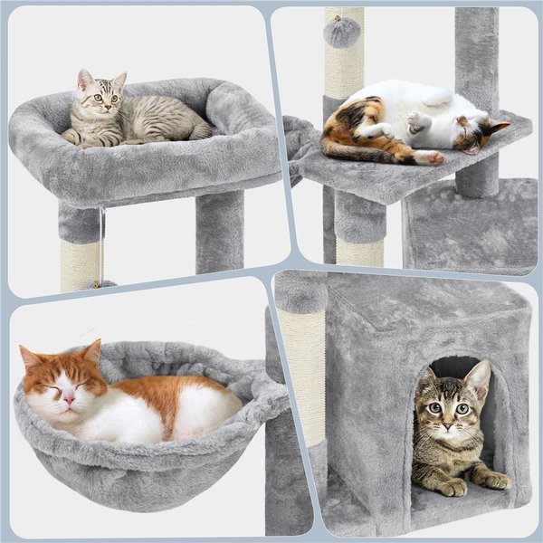 Yaheetech 34.5-in Plush Cover Cat Tree