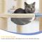 Show in main carousel: Yaheetech 35.5-in Cat Tree with Space Capsule for Kittens, Small, Blue & Beige slide 7 of 10