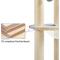 Show in main carousel: Yaheetech 35.5-in Cat Tree with Space Capsule for Kittens, Small, Blue & Beige slide 8 of 10