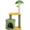 Show in main carousel: Yaheetech 37-in Coconut Palm Cat Tree, Small, Green & Yellow slide 3 of 10