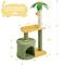 Show in main carousel: Yaheetech 37-in Coconut Palm Cat Tree, Small, Green & Yellow slide 4 of 10