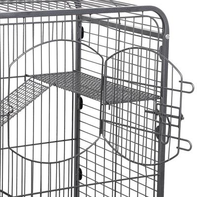 Show full view: Yaheetech 37-in Small Animal Pet Cage, Black slide 6 of 9