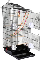 Yaheetech 39-in Metal Parrot Cage, Black slide 2 of 9