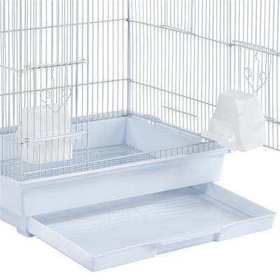 Show full view: Yaheetech 39-in Metal Parrot Cage, White slide 8 of 11