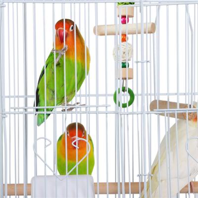 Show full view: Yaheetech 39-in Metal Parrot Cage, White slide 9 of 11