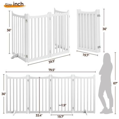Show full view: Yaheetech Dog Playpen, White, 4-Panel, 36-in slide 4 of 9