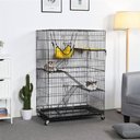 Yaheetech 4-Tier Metal Cat Cage, Black, 48.4-in