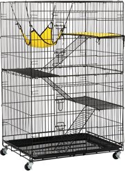 Yaheetech 4-Tier Metal Cat Cage, Black, 48.4-in slide 2 of 9