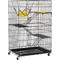 Show in main carousel: Yaheetech 4-Tier Metal Cat Cage, Black, 48.4-in slide 2 of 10
