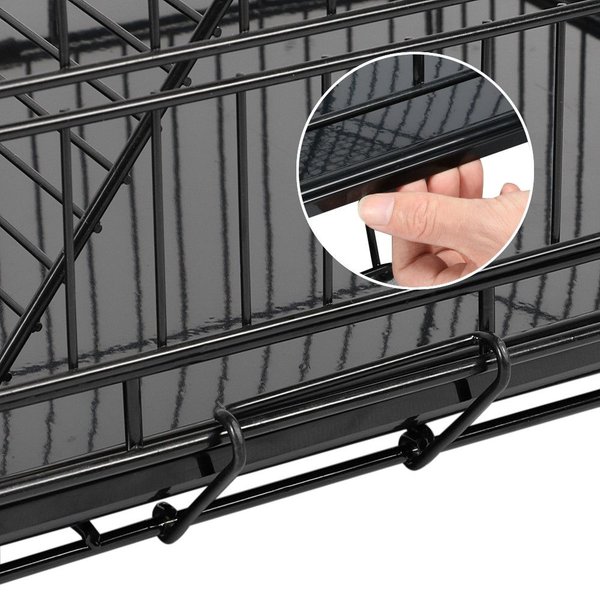 Yaheetech 4-Tier Metal Cat Cage, Black, 48.4-in