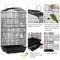 Show in main carousel: Yaheetech 41-in Open Top Metal Birdcage Parrot Cage, Black slide 7 of 10