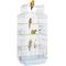 Show in main carousel: Yaheetech 41-in Open Top Metal Birdcage Parrot Cage, White slide 3 of 10