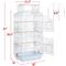 Show in main carousel: Yaheetech 41-in Open Top Metal Birdcage Parrot Cage, White slide 5 of 10