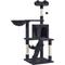 Show in main carousel: Yaheetech 54-in Plush Multi-Cat Kitten Tree & Condo, Black slide 2 of 10