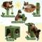 Show in main carousel: Yaheetech 52.5-in Cat Tower, Green/Brown slide 5 of 8