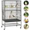 Show in main carousel: Yaheetech 52-in Rolling Bird Cage, Hammered Black, Large slide 2 of 10