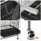 Show in main carousel: Yaheetech 52-in Rolling Bird Cage, Hammered Black, Large slide 4 of 10