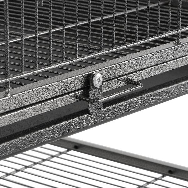 Yaheetech 52-in Rolling Bird Cage, Hammered Black, Large