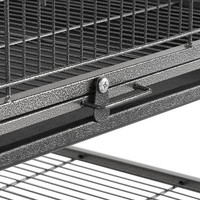 Show full view: Yaheetech 52-in Rolling Bird Cage, Hammered Black, Large slide 8 of 10