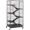 Show in main carousel: Yaheetech 52-in Small Animal Pet Cage, Black slide 1 of 10
