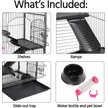 Show in main carousel: Yaheetech 52-in Small Animal Pet Cage, Black slide 4 of 10