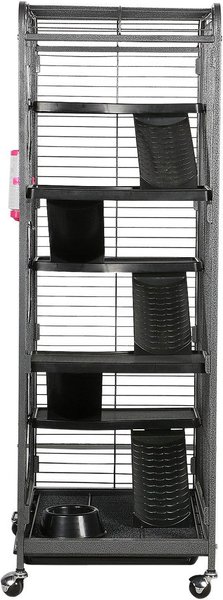 Show full view: Yaheetech 52-in Small Animal Pet Cage, Black slide 5 of 10
