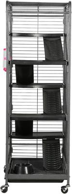 Show full view: Yaheetech 52-in Small Animal Pet Cage, Black slide 5 of 10
