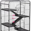 Show in main carousel: Yaheetech 52-in Small Animal Pet Cage, Black slide 6 of 10