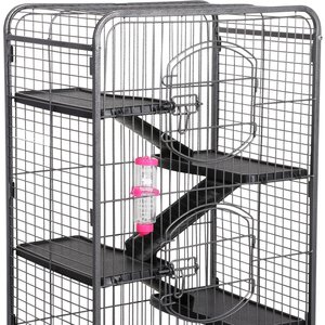 Yaheetech 52-in Small Animal Pet Cage, Black