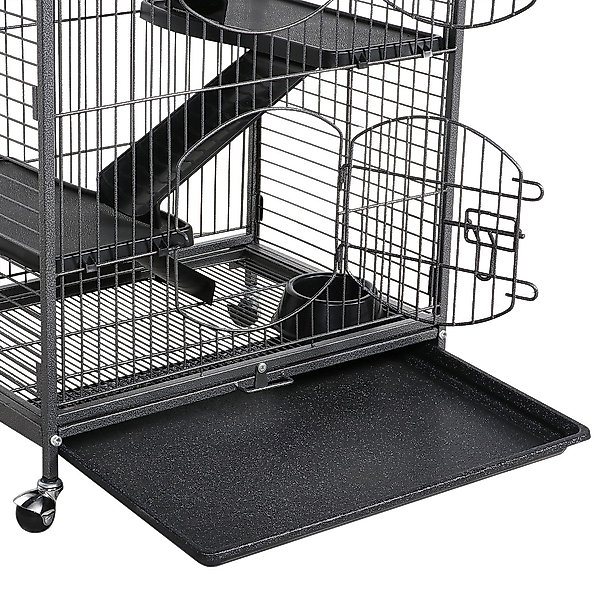 Show full view: Yaheetech 52-in Small Animal Pet Cage, Black slide 8 of 10