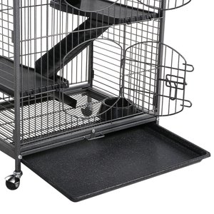 Yaheetech 52-in Small Animal Pet Cage, Black