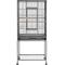 Show in main carousel: Yaheetech 53.7-in Parrot Bird Cage & Stand, Hammered Black, Large slide 1 of 10
