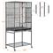 Show in main carousel: Yaheetech 53.7-in Parrot Bird Cage & Stand, Hammered Black, Large slide 4 of 10