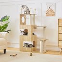 Yaheetech 53-in Wooden Cat Tree & Condo, Wood