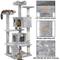 Show in main carousel: Yaheetech 54.5" H Multilevel Indoor Cat Tree & Condo, Light Gray slide 3 of 9